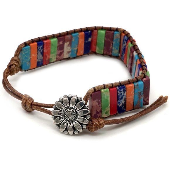 My Bead Emporium Jewelry - 💥 UNIQUE, Emperor stones hand woven bracelet.